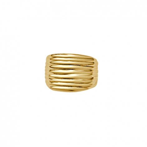 Anillo Gallonado Oro Amarillo