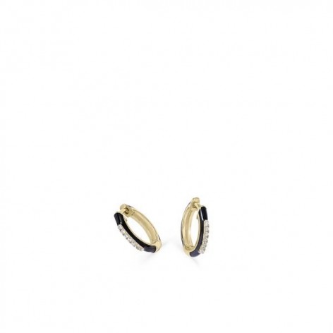 Argollas Plata Chapada Esmalte Circonitas 18822