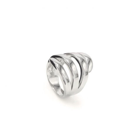 Anillo Plata Liso Cuatro  Aros 18024-R