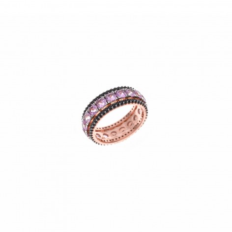 Anillo Salvatore Plata Rosé Circonitas 136S0284