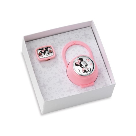 Set Pinza y Portachupete Minnie Rosa D124RA