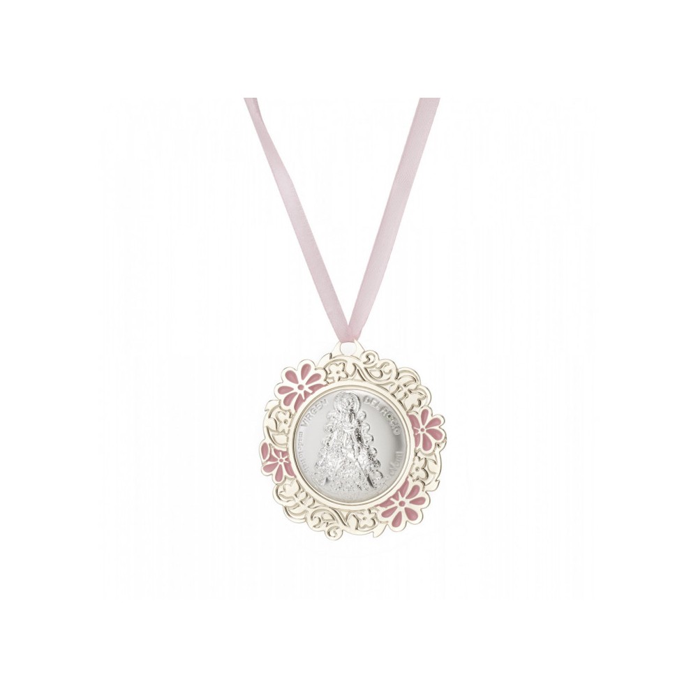 Medallón Virgen del Rocío Rosa EV5112/03